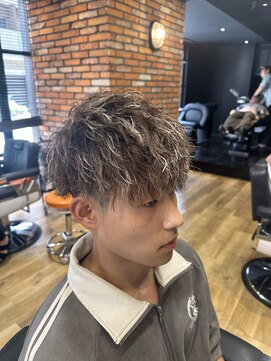 ドゥーエン 京橋店(DoEN) ブラウンメッシュツイスパ