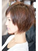 円みとエッジを融合させた骨格補正ショート♪