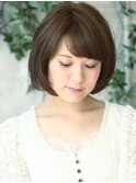 髪本来の美しさを奏でる 大人なアムールボブ 内巻き