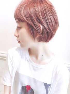 ディッセンバー 渋谷(December) 【December】ピンクベージュのショートボブ♪