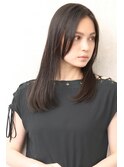 大人かわいいスリークボブ簡単スタイリング重ためスタイル