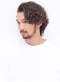 波巻きツーブロックマッシュスキンフェードアップバング束感114