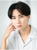 ビジネスシーンも◎黒髪がキマル大人マッシュショートA上尾