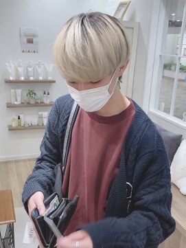 モリオフロムロンドン 松戸店(Morio from London) 【松戸 岩口】ブロンドカラーマッシュショート
