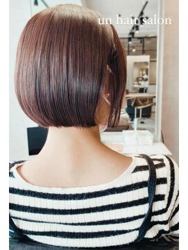 アン たまプラーザ(un) コンパクトボブ【たまプラーザ髪質改善オージュア認定サロン】