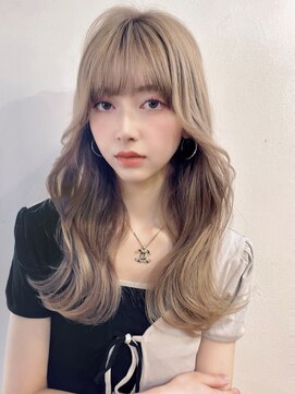 アディション 新宿(ADITION) ミルクティーベージュ/韓国レイヤーカット