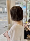 黒髪/グレーベージュ/キッズカット/白髪ぼかし/白髪染め