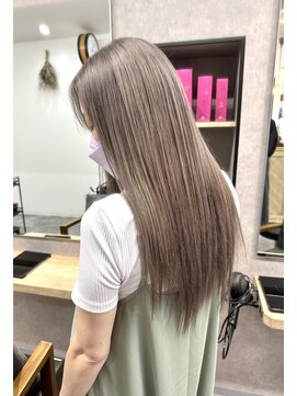 リベストバイジェービー 稲毛(li best. byjb) ピンクベージュ/インナーグレージュ/マチルダボブ/前髪【稲毛】