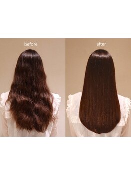 ピンピン真っすぐストレートから柔らかストレートまで仕上がりの質感が自由自在♪新成分「トステア」配合！