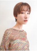 大人マッシュショート/質感再生カラー