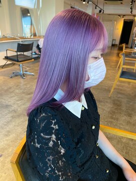 ニュート(Neut ) ハイトーンパープルカラー/ケアブリーチ/ダブルカラー/名古屋