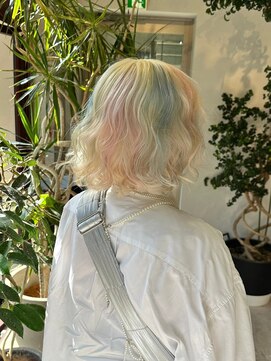 ヲタク(wotaku.) ホワイトカラーデザインカラーホワイトブリーチケアブリーチ艶髪