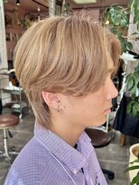 ヤード 藤沢(YARD)&nbsp;毛流れセンターパート×ミルクティーベージュ【藤沢駅/藤沢】