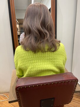 ウニレ バイ センス(unire by sense) 【ブリーチ１回】透明感ミルクティーグレージュカラー