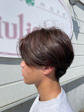 ヘアメイクアン(Hair Make Une) 韓国マッシュ　ニュアンスパーマ　シースルー