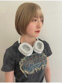 ハイトーンレイヤーボブミディアムレイヤーショートウルフボブ
