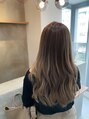 ハコネコ(haconeco)&nbsp;バレイヤージュやブリーチを使ったデザインカラーもオススメです