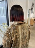 デザインカラー　ケアブリーチ　ボブ　