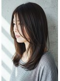 30代40代50代内巻きミディアムレイヤー髪質改善透明感白髪染め