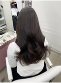 韓国ヘア/ダークブラウン/透明感カラー上野