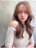 銀座 cheri 外国人風ベージュ×レイヤーカット