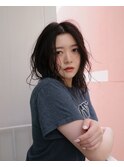 【ミディアムパーマ/阿部達哉】ボブパーマ/抜け感パーマ