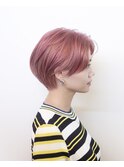 ピンク#ダブルカラー#ハンサムショート#ケアブリーチ#豊橋#豊川