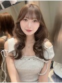 韓国ヘア くびれヘア レイヤーカット ハイレイヤー 艶カラー