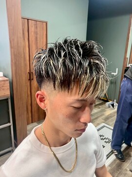 スタンドバーバー 柏(STAND BARBER) サーフカール/スパイキーショート/ブルーブラック/柏<理容室>