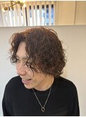ミディアムスパイラル常田風パーマメンズカット