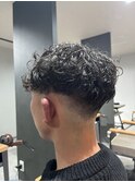 MEN’S HAIR/サーフカール/刈り上げセンターパート/柏