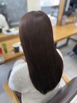 ラウル(Laulu) イメチェン/ピンクベージュ/アンブレラカラー/前髪/佐倉