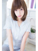 アンジュ ヘアー(Ange hair)&nbsp;アンジュヘアー　イノセントカラーのワンカールスタイル