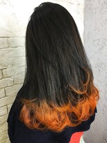 プライズ アイリス 池袋東口店(prize Iris)&nbsp;ポイントオレンジ/裾カラー/グラデーション/池袋美容室