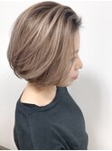 ショートボブ×ハイライト