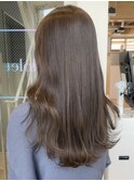 【ツヤ髪カラー◎】透け感たっぷりの明るめシアーグレージュ♪