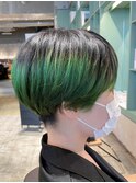 【ハンサムショート◎】刈り上げショート×グラデーションカラー