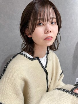 オブジェ シエル(obje't ciel) 【obje't ciel】smoky ash×小顔バング【暮石 唯】