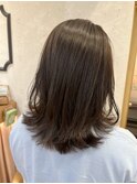 シークレットハイライト外ハネふんわりミディアム【中居】