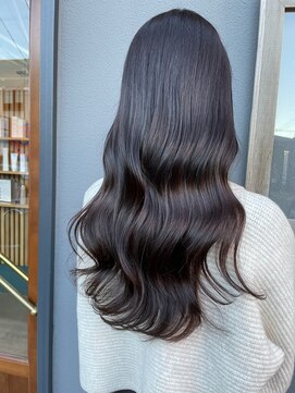 キュオンシア(CUEON. ciea) 艶ロング×ラベンダー