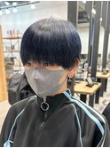 黒髪マッシュナチュラルマッシュメンズヘア韓国ツーブロック