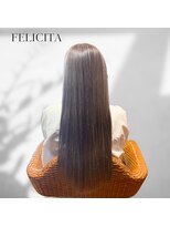 フェリシータ リコルソ(FELICITA RicorsO) 【FELICITA】ツヤ髪ストレート×透け感グレージュ