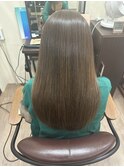 アッシュグレージュカラー_髪質改善カラーロングベージュ383
