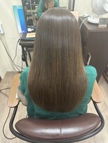 ライフ 忍ケ丘店(Lyfe)&nbsp;アッシュグレージュカラー_髪質改善カラーロングベージュ383