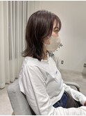 YOKE 大人ボブ切りっぱなしボブ結べるボブラベンダーベージュ