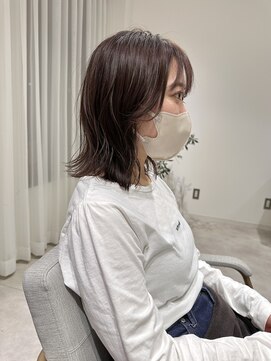 ヨーク(YOKE) YOKE 大人ボブ切りっぱなしボブ結べるボブラベンダーベージュ