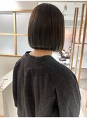 "久保田"あごラインボブ前下がり地毛風ストレート
