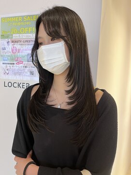 サラビューティーサイト 志免店(SARA Beauty Sight) 【あんstyle】顔周りハイレイヤーでオシャレ女子へ！