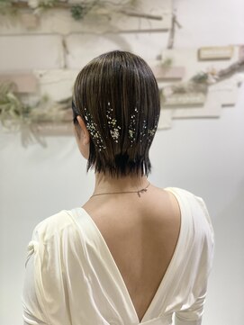 ヘアセットサロンエッジ(Edge) バースデーイベントにストレートアレンジ