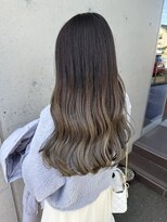 アチーブ ヘア デザイン(achieve hair design)&nbsp;外国人風カラーグラデーションカラー艶髪ロングゆるふわウェーブ